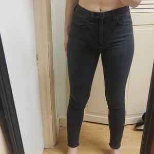Rag & Bone High Waistes Black Jeans
